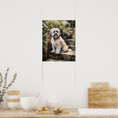 Niedlich Havanese Dog Art Print Poster (Küche)