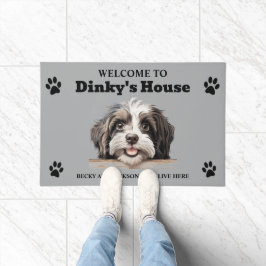 Niedlich Havanese Water Dog Foto Fußmatte