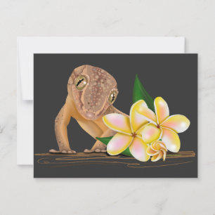 Niedlich Hawaii Gecko Postkarte