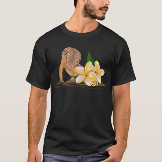 Niedlich Hawaii Gecko T-Shirt (Vorderseite)