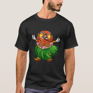 Niedlich Hawaiian Basketball Ball Tropical Beach S T-Shirt