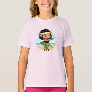 Niedlich Hawaiian Hula Girl T-Shirt