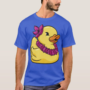 Niedlich Hawaiian Luau Rubber Ducky T-Shirt