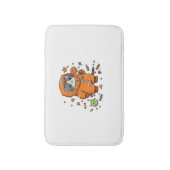 Niedlich Hazmat Cat Halloween Candy Monster Fun Ov Badematte (Vorderseite Vertikal)