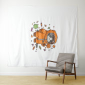 Niedlich Hazmat Cat Halloween Candy Monster Fun Ov Wandteppich (Beispiel (Horizontal))