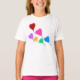 Niedlich Heart Balloons Kinder T - Shirt