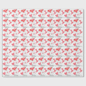 Niedlich Heart Bouquet Liebe Geschenkpapier (Flach)