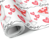 Niedlich Heart Bouquet Liebe Geschenkpapier (Rolleneckpunkt)
