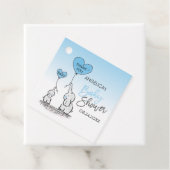 Niedlich Heart BOY Blue Elephant Mommy & Baby Dusc Geschenkanhänger (Beispiel)