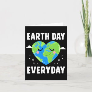 Niedlich Heart Earth Kids Teachers Earth Day Karte
