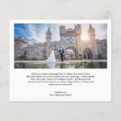 Niedlich Heart Foto Budget Hochzeit Danke Karte (Rückseite)