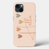 Niedlich Heart Hello Boho Case-Mate iPhone Hülle (Rückseite)