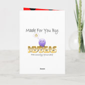 Niedlich Heart Ladybug Card Karte (Rückseite)