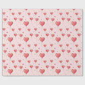 Niedlich Heart Liebe Balloons Geschenkpapier (Flach)