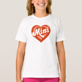 Niedlich Heart Mama Mini Mutter Tochter T-Shirt (Vorderseite)