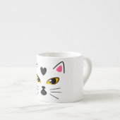 Niedlich Heart Mark Kitty Cat Tasse (Vorderseite Rechts)