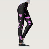 Niedlich Heart Modern Orchid Leggings (Rechts)