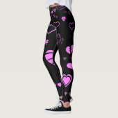 Niedlich Heart Modern Orchid Leggings (Links)