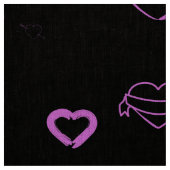 Niedlich Heart Modern Orchid Stoff (Muster)