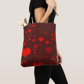 Niedlich Heart Modern Red Pattern Tasche (Von Nahem)