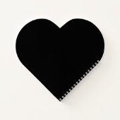Niedlich Heart Shaped Liebe Personalisiert Noteboo Notizblock (Rückseite)