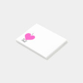Niedlich Heart Sticky Notes Post-it Klebezettel (angewinkelt)
