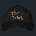 Niedlich Hearth Witchcraft Zitat Bronze Schwarz Bestickte Baseballkappe<br><div class="desc">Eine personalisierte Bronze- und schwarze Baseballkappe mit dem Zitat Hearth Hexe. Eine geistige Geschenkidee zum Geburtstag.</div>
