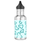 Niedlich Hearts Blue Edelstahlflasche (Links)
