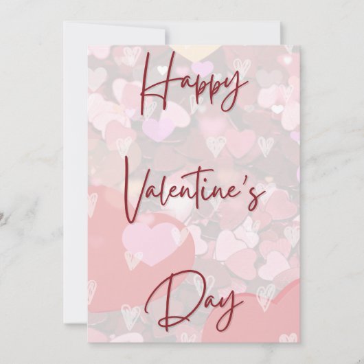 Niedlich Hearts Einfache Valentinstag-Karte Feiertagskarte (Vorderseite)