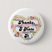 Niedlich Hearts Gelbe Spitzen und Rosa Danke, ich