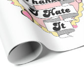 Niedlich Hearts Gelbe Spitzen und Rosa Danke, ich Geschenkpapier (Rolleneckpunkt)