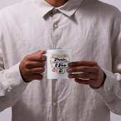 Niedlich Hearts Gelbe Spitzen und Rosa Danke, ich Kaffeetasse