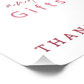 Niedlich Hearts Girly Babyduschkarten und Geschenk Fotodruck (Ecke)