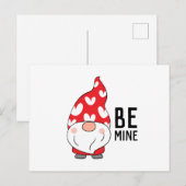 Niedlich Hearts Gnome Valentine Postkarte (Vorne/Hinten)