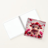 Niedlich Hearts Höhere Kuhwale Notizblock (Innenseite)