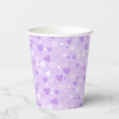 Niedlich Hearts Lavender Pappbecher (Rückseite)