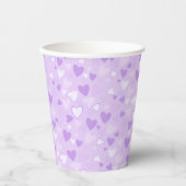 Niedlich Hearts Lavender Pappbecher (Vorderseite)