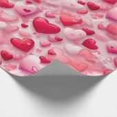 Niedlich Hearts Liebe Valentinisches Geschenk Geschenkpapier (Ecke)