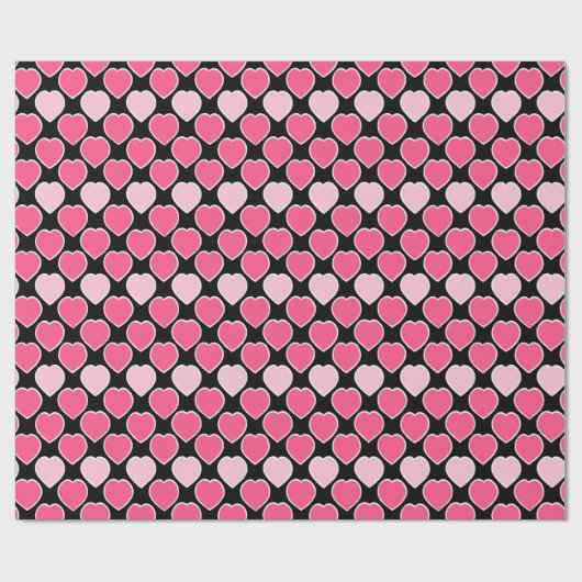 Niedlich Hearts Liebe Valentinstag Muster Geschenkpapier (Flach)