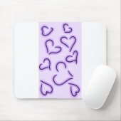 Niedlich Hearts Lila Mousepad (Mit Mouse)