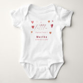 Niedlich Hearts Little Sweetheart Neugeborene Baby Strampler (Vorderseite)