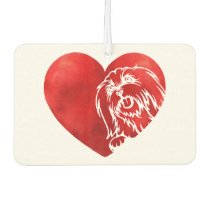 Niedlich Hearts Maltese Dog Puppy Lover Valentinst Autolufterfrischer