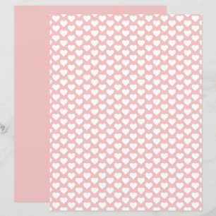 Niedlich Hearts Muster Baby Pink Scrapbook Paper