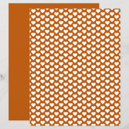 Niedlich Hearts Muster Ginger Shade Scrapbook Pape