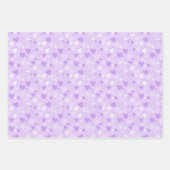 Niedlich Hearts Print Lavendel Wrapping Sheet Set Geschenkpapier Set (Vorderseite)