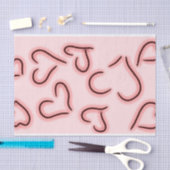 Niedlich Hearts Red Seidenpapier (Handwerk)