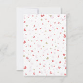 Niedlich Hearts Rosa Gold Digitaler Valentinstag Einladung (Rückseite)