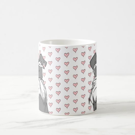 Niedlich Hearts Schnauzer Kaffeetasse (Mittel)