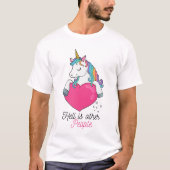 Niedlich Hell sind andere Leute mit Rainbow Unicor T-Shirt (Vorderseite)