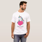 Niedlich Hell sind andere Leute mit Rainbow Unicor T-Shirt (Vorne ganz)